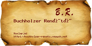 Buchholzer Renátó névjegykártya